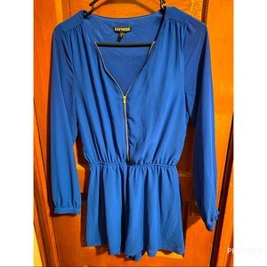 Long sleeve shorts romper